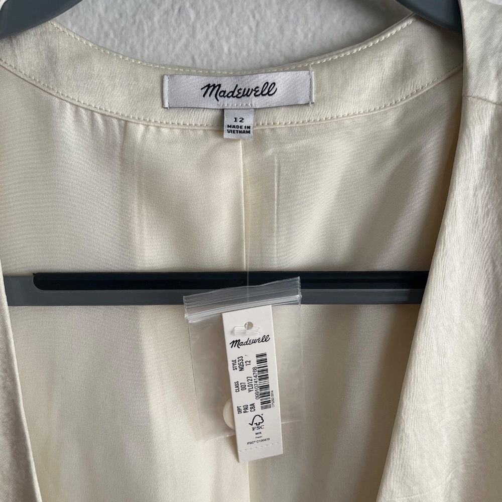 Madewell Button-Front Vest Top NWT - Picture 5 of 5